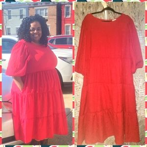 Red Dress with Pockets!